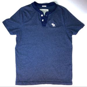 Abercrombie & Fitch | Blue Henley T-Shirt